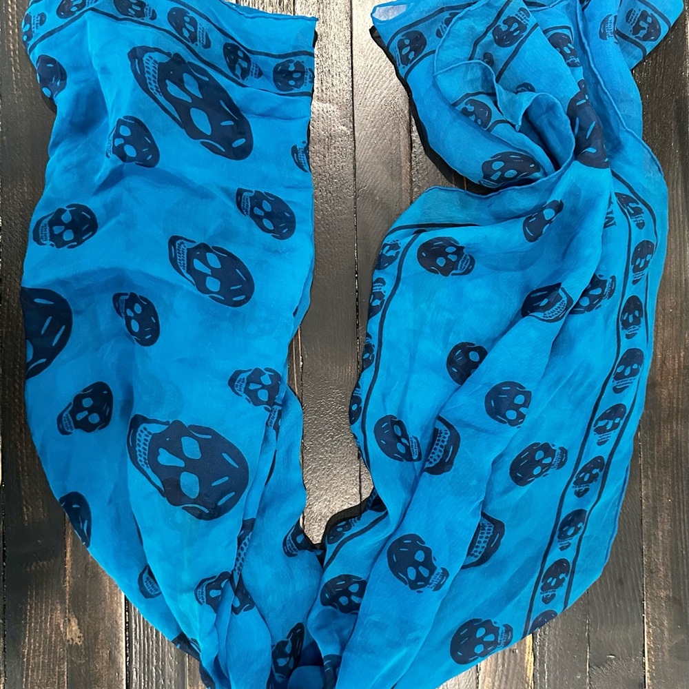 Alexander McQueen Teal Silk Accessory